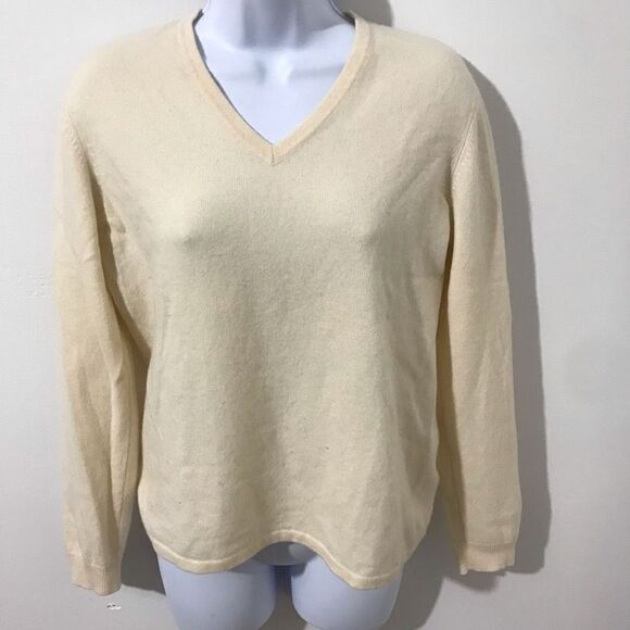R.Derwin V-neck sweater hundred 100% cashmere - Picture 1 of 7